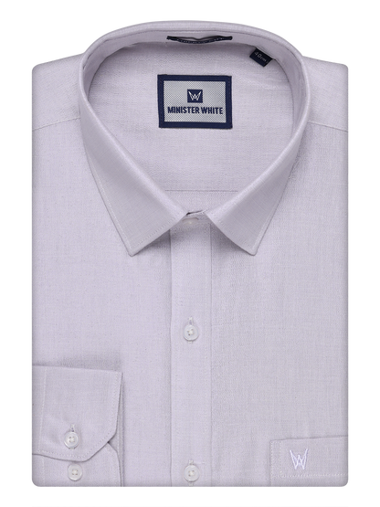 Mens Tissue Lavender Color Shirt by Minister White