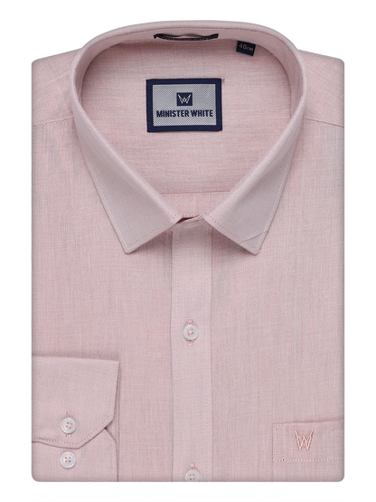 Mens Tissue Maroon Color Shirt by Minister White