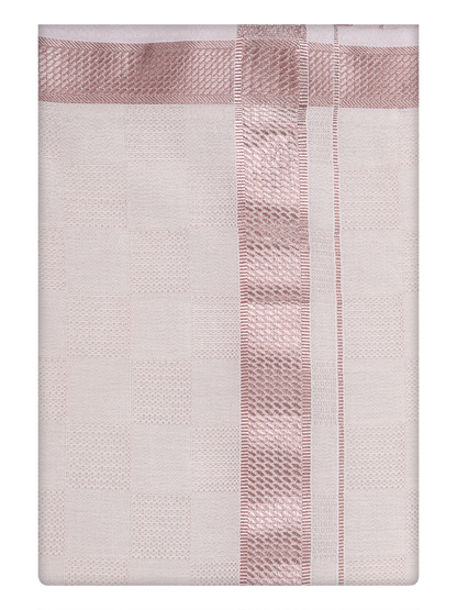 Mens Almond Tissue Dhoti by Minister White