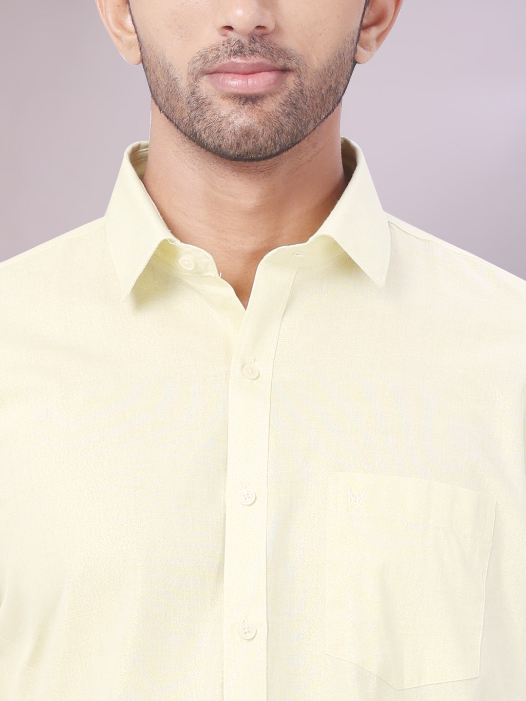 Men's Brass Color Tissue Shirt close view