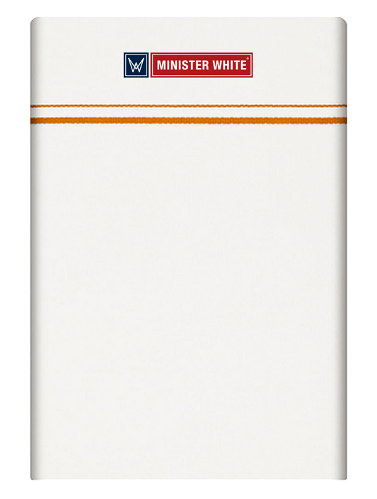 Mens Cotton White Single Layered Small Border Dhoti - Adorable by Minister White