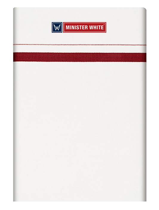 Mens Cotton White Single Layered with Big Border Dhoti - Command by Minister White