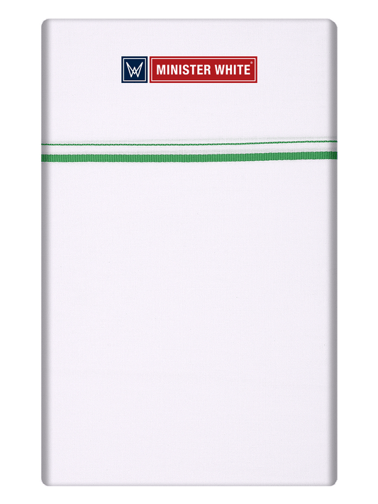 Mens Cotton White Single Layered Small Border Dhoti - Linth by Minister White