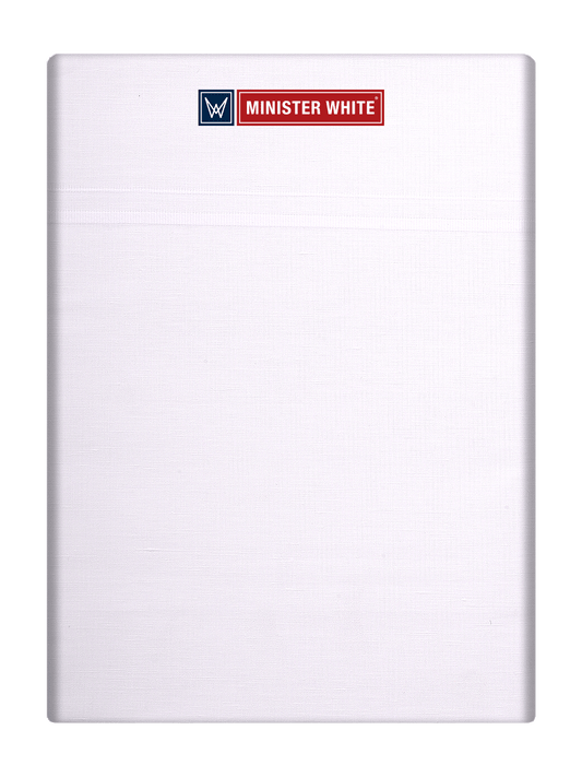 Mens Cotton White Double Layered Small Border Dhoti - Niham by Minister White