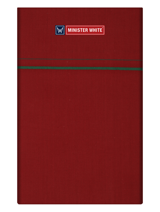 Mens Cotton Maroon Color Single Layered Dhoti with Assorted Border - Bhoomi by Minister White