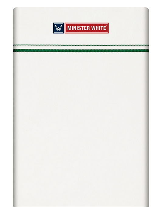 Mens Cotton White Single Layered Small Border Dhoti - Splendon by Minister White