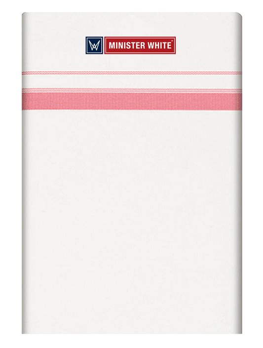Mens Cotton White Single Layered with Big Border Dhoti - Spring by Minister White